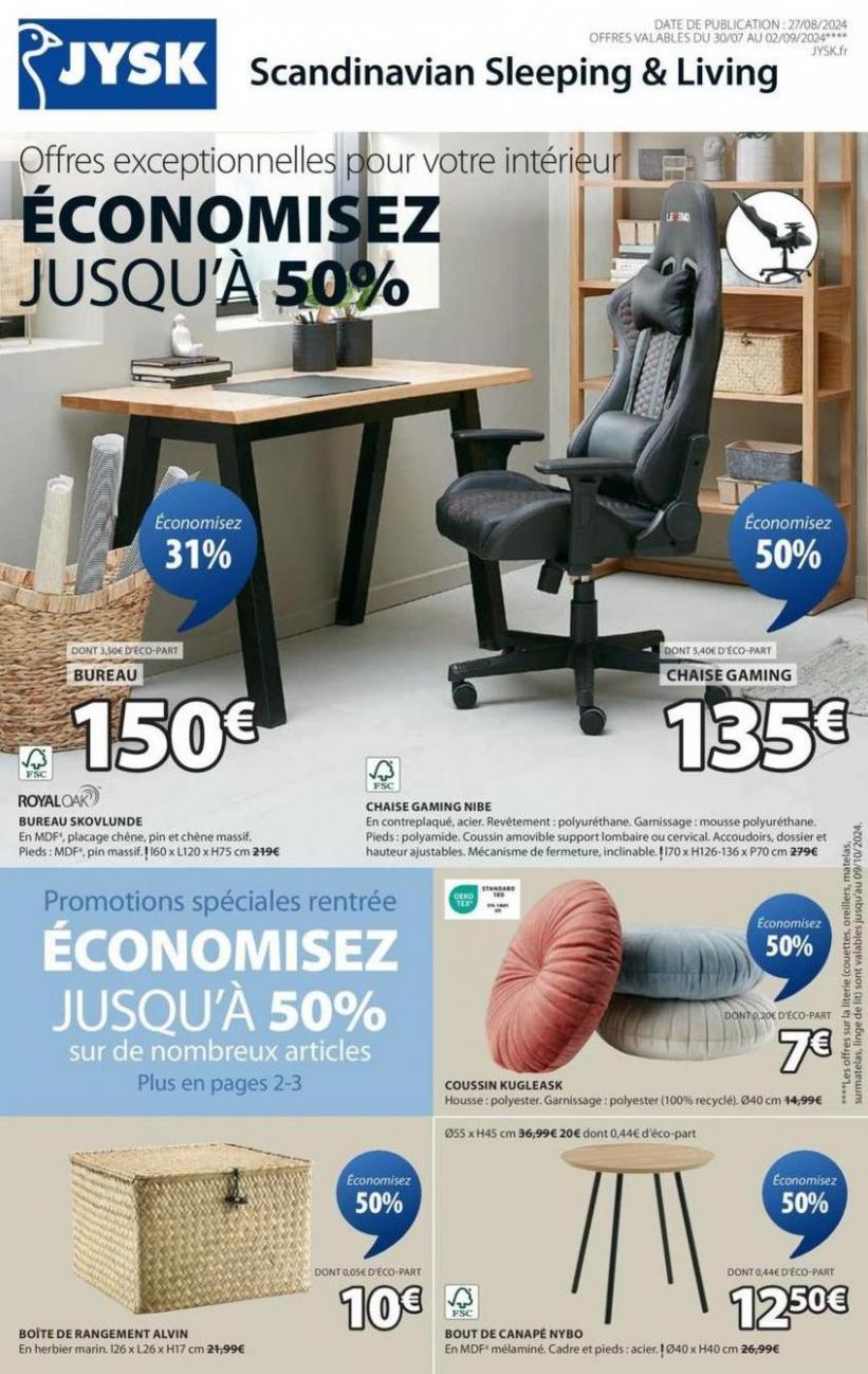 Offres Exceptionnelles Économisez Jusqu’à 50%. JYSK (2024-09-02-2024-09-02)