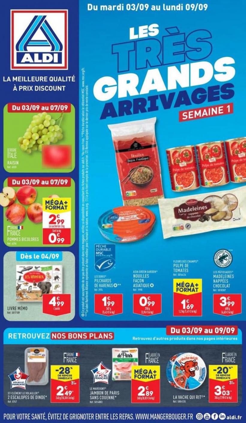 Les Très Grands Arrivages. Aldi (2024-09-09-2024-09-09)