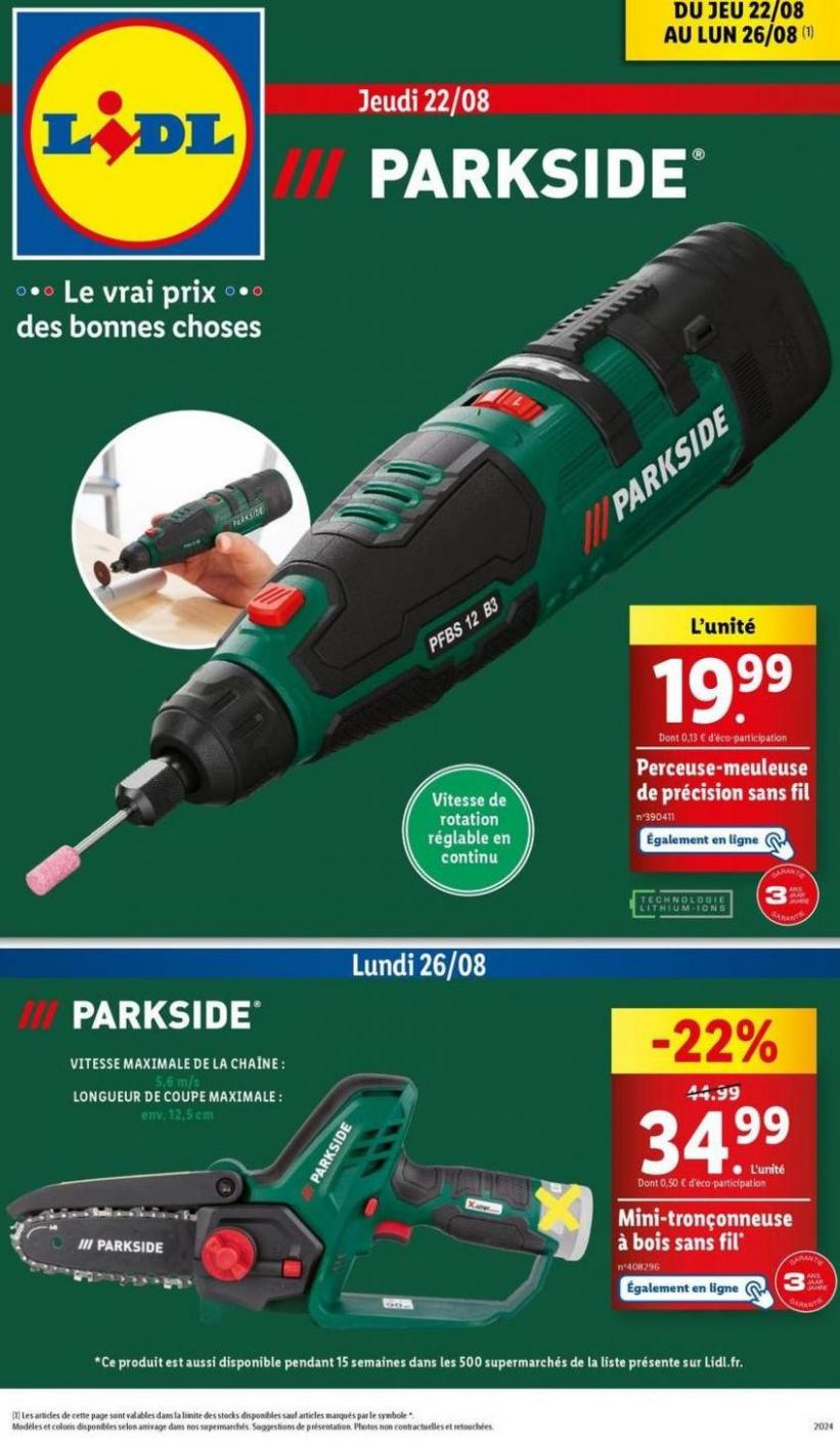 Rdv Dans Votre Supermarché Lidl Pour Dénicher La Bonne Affaire Sur Les Outils Parkside !. Lidl (2024-08-26-2024-08-26)