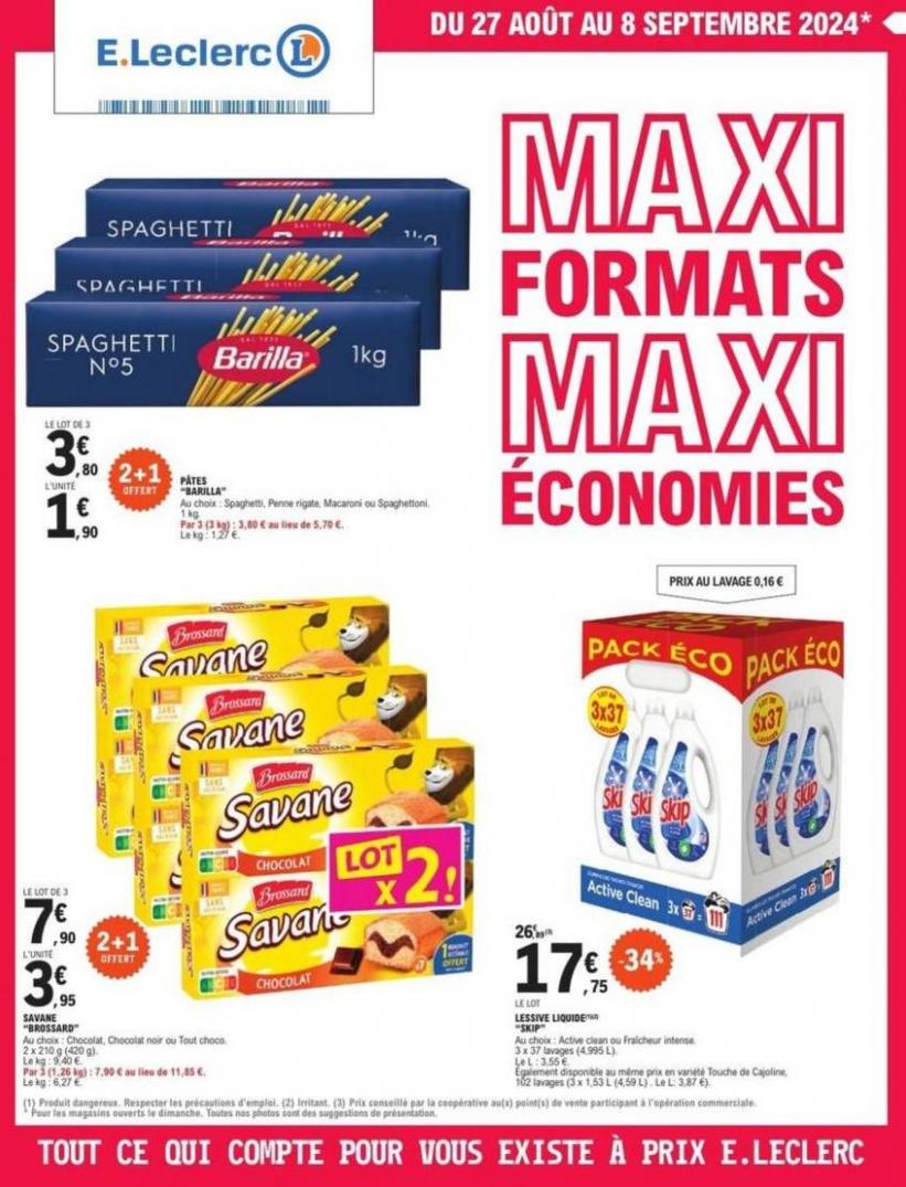 Maxi Formats, Maxi Èconomies. E.Leclerc (2024-09-08-2024-09-08)