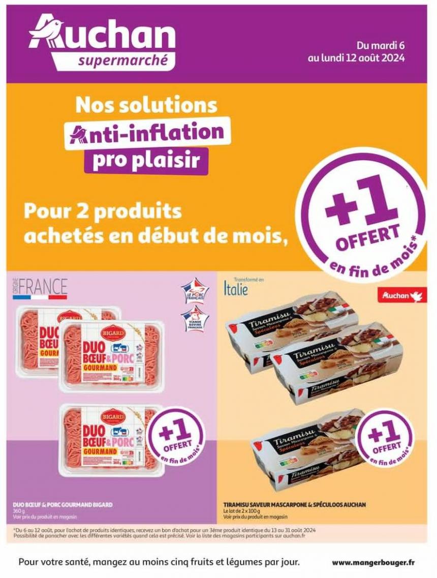 Un Produit Offert En Fin De Mois !. Auchan Supermarché (2024-08-12-2024-08-12)