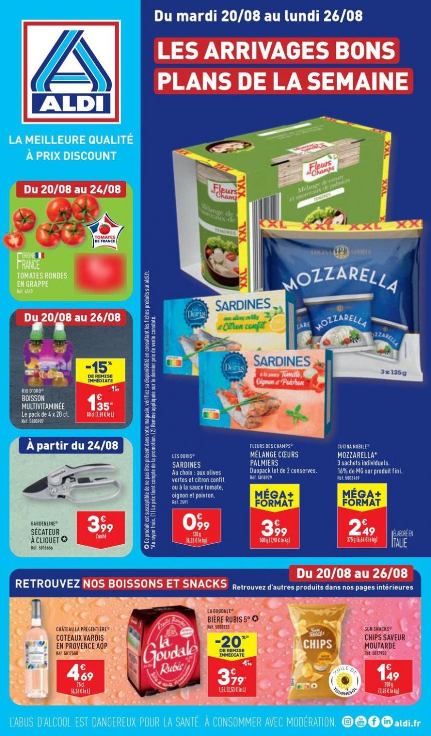 Les Arrivages Bons Plans De La Semaine. Aldi (2024-08-26-2024-08-26)