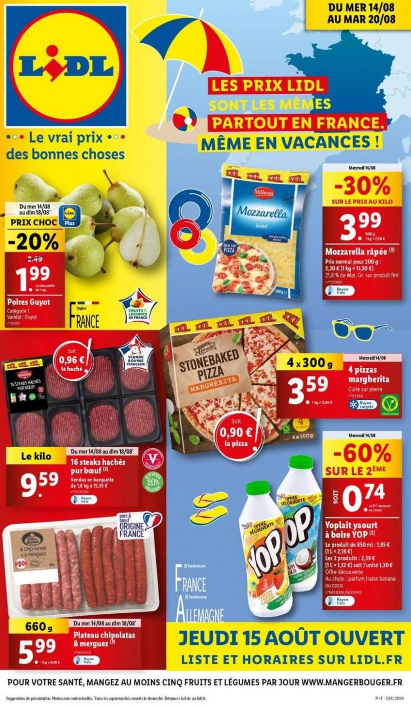 Chez Lidl, Profitez Des Mêmes Prix Partout En France, Même En Vacances !. Lidl (2024-08-20-2024-08-20)