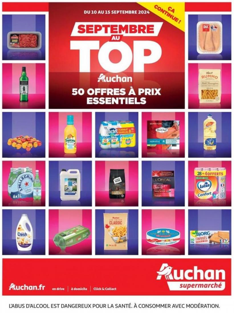 Les 50 Offres Essentielles, Ça Continue !. Auchan Supermarché (2024-09-15-2024-09-15)