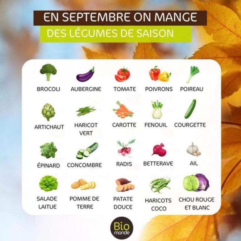 Légumes De Septembre. Biomonde (2024-09-30-2024-09-30)