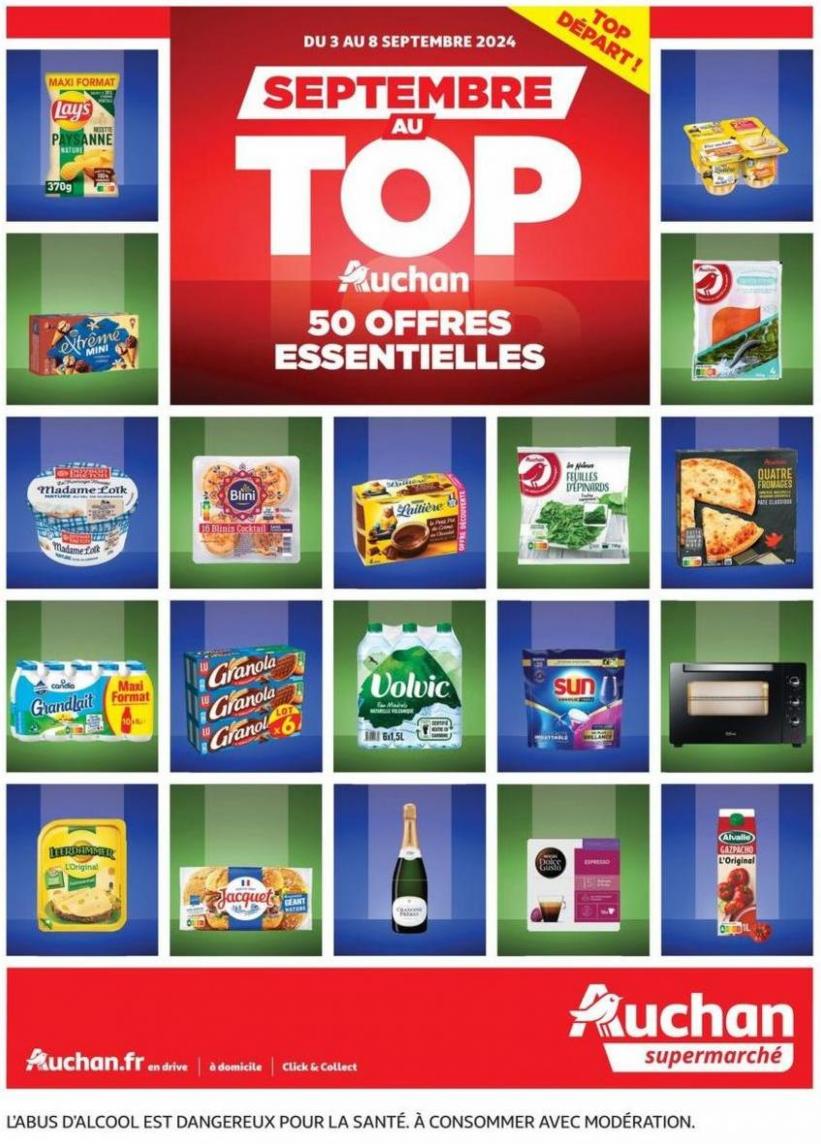 Septembre Au Top : 50 Offres Essentielles !. Auchan Supermarché (2024-09-08-2024-09-08)