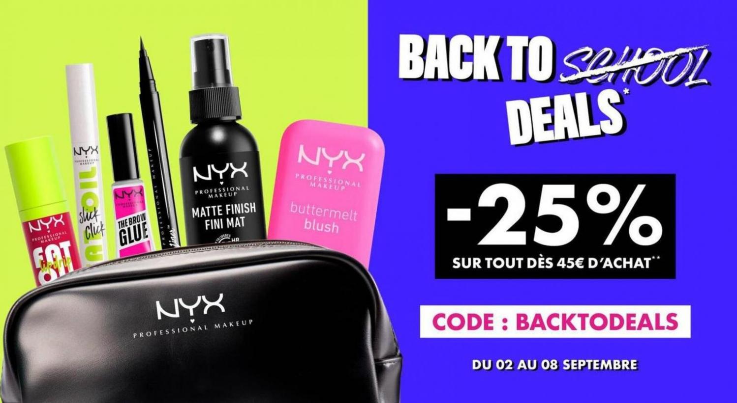 Back To School Deals. NYX Professional Makeup (2024-09-08-2024-09-08)